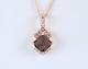 $1,925 Levian 14K Rose Gold Chocolate Diamond Smoky Quartz Pendant 20'' Necklace