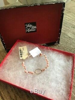$1300 Meira T 14k Rose Gold Rose Quartz And Pink Opal Bead & Diamond Bracelet