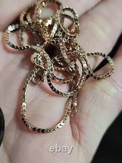 14k Rose Gold Adjustable Chain & Smokey Quartz Heart Pendant Necklace