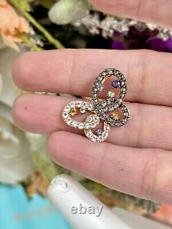 14k Rose Gold LeVian Amethyst Citrine Smoky Quartz Topaz Peridot Pendant