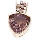 14k Yellow Gold 33.25CT VS Diamond & Rose Quartz Jumbo Pendant 25.3 grams