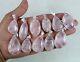 15 Pieces Natural Pink Rose Quartz Gemstone 925 Sterling Silver Bezel Pendant