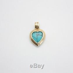 9ct Gold Heart Pendant + 7 Interchangeable Gemstones Amethyst Quartz Hematite