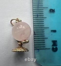 9ct Yellow Gold Globe Charm/pendant