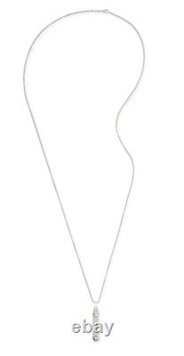 ALEX AND ANI Rose Quartz Gemstone Pendant Necklace (MSRP $238)