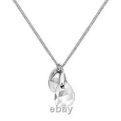 Aura White Quartz Rose Cut Necklace April Birthstone