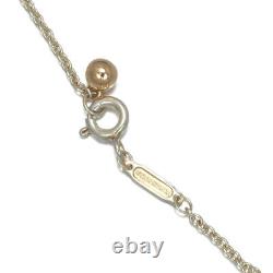Auth Tiffany&Co. Necklace Return to Tiffany Love Bags Quartz 925 Ster. /18K RG