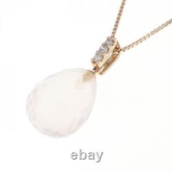 Authentic K10PG Rose Quartz Necklace #270-003-914-4789