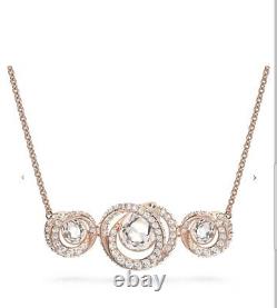 BNWT Swarovski Generation necklace White, Rose gold-tone RRP £155