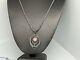 Beautiful Signed SARDA Pendant With Stone, Chain 925 Sterling Silver Necklace