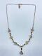 Beautiful Vintage Sterling Silver & Moonstone Necklace (J70)