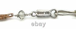 CHAN LUU Grey Crystal Rose Goldtone Long Pendant Necklace 33