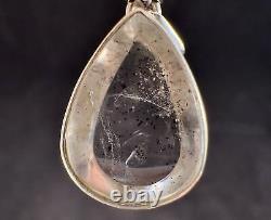 COVELLITE Pink Fire Quartz Crystal Pendant Fine Stone Healing Jewelry, 54273