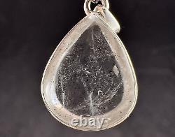 COVELLITE Pink Fire Quartz Crystal Pendant Fine Stone Healing Jewelry, 54293