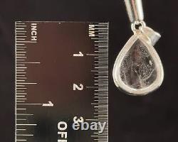 COVELLITE Pink Fire Quartz Crystal Pendant Fine Stone Healing Jewelry, 54293