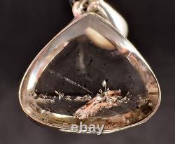 COVELLITE Pink Fire Quartz Crystal Pendant Handmade Jewelry, Stones, 53343