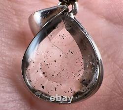 COVELLITE Pink Fire Quartz Crystal Pendant Handmade Jewelry, Stones, 53366