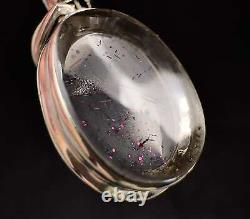 COVELLITE Pink Fire Quartz Crystal Pendant Handmade Jewelry, Stones, 53367