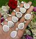 Calming Rose Quartz Gemstone 925 Sterling Silver Plated 50 PCs Handmade Pendant