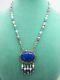 Carolyn Pollack Lapis Sterling Convertible Necklacebroochmulti Stone