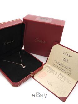 Cartier Auth Inde Mysterieuse Rose Quartz Diamond Necklace 750RG NOS Mint #1693