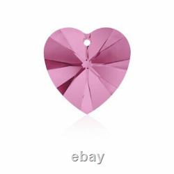 (Choose Colour & Size) Wholesale Swarovski Pendant Heart 6228 Crystal Rhinestone