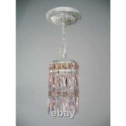 Classic Lighting Cascade Crystal Pendant, Antique White 1081AWRO