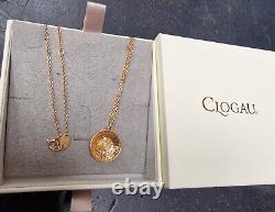 Clogau 18ct Solid Rose Gold Panning for Gold Rutilated Quartz & Diamond Pendant