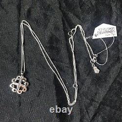 Clogau 9ct Rose Gold & Sterling Silver Swarovski Affinity Pendant Necklace