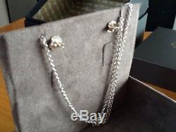 Clogau Silver & Gold Ripples Rose Quartz Pendant And Earrings Set