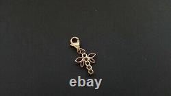 Clogau Welsh 9ct Rose & Yellow Gold Crystal Dragonfly Pendant Charm