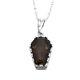 Coffin Pendant 5ct Natural Smokey Quartz Solid 9ct Gold With 18 Chain