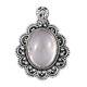 Ct 18.9 925 Sterling Silver Jewelry for Women Platinum Plated Rose Quartz