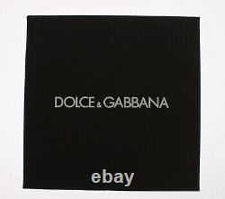 DOLCE & GABBANA Necklace DG Logo Rose Love Crystal Charm Gold Chain
