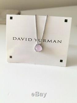 David Yurman Chatelaine Pink Quartz Pendant Necklace, Sterling Silver