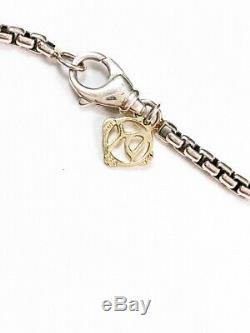 David Yurman Rose Quartz & Diamond Sterling Silver Oval Cerise Pendant Necklace