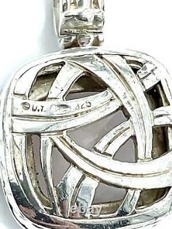 David Yurman Rose Quartz & Diamond Sterling Silver Pendant