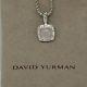 David Yurman Sterling Silver Petite Albion Rose Quartz Diamond Pendant & Chain