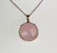 Diamond & Color Stone Pendant (Dia 0.31cts) with Chain in 14k Rose, Yellow Gold