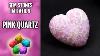 Diy Polymer Clay Faux Pink Quartz Gemstone Gemstone Imitation Technique