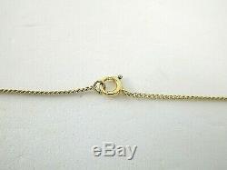 Fancy Cut Rose Quartz Necklace Pendant 14K Yellow Gold Curb Link Chain 18