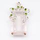 Fineart Jewelry 50ct Natural Rose Quartz 925 Sterling Silver Pendant/NP00804
