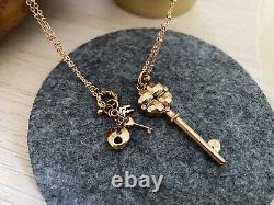 Folli Follie Rose Gold Key necklace for women