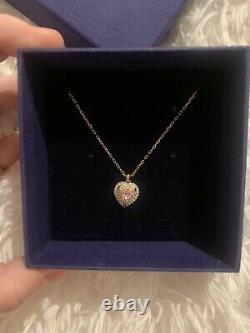 Genuine Swarovski Rose Gold Small Pendant Necklace. New With Tags /bag 5439314