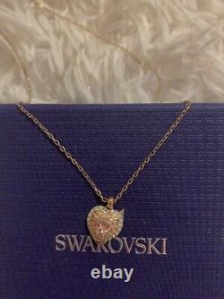 Genuine Swarovski Rose Gold Small Pendant Necklace. New With Tags /bag 5439314