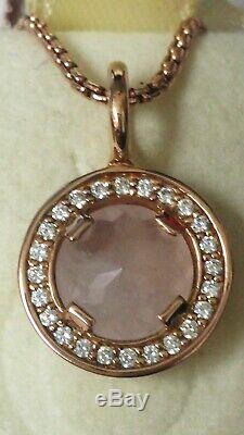 Genuine Thomas Sabo Silver Rose Gold Pendant and Chain, PE621 New, RRP £175.00