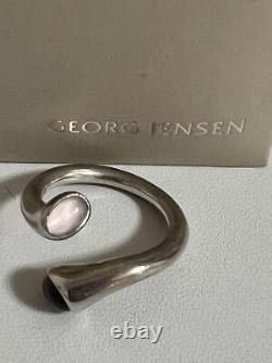 Georg Jensen Carnival Pendant and Ring Set US7 Rose Quartz Ladies Accessary Auth