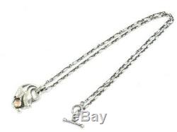 Georg Jensen Chain Necklace Pendant 1999 ROSE QUARTZ Silver 925 38160366200 P