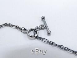 Georg Jensen Chain Necklace Pendant 1999 Rose Quartz Silver 925 20160184100 G