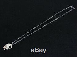 Georg Jensen Chain Necklace Pendant 1999 Rose Quartz Silver 925 20160184100 G